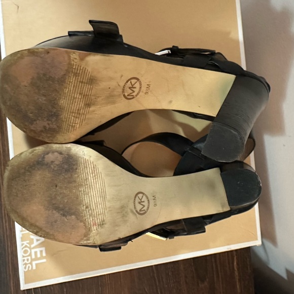 Michael Kors Josephine platform black size 9.5 USED - Picture 3 of 5